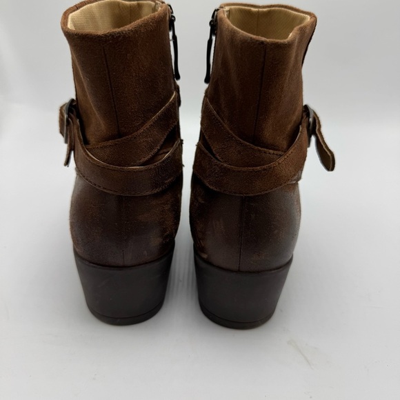 Dansko Cagney Boot Womens Size 39 US 8.5/9 Brown Suede Leather Block Heel Bootie - Picture 3 of 11